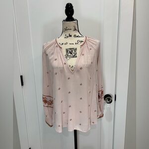 Muse Pink Floral Blouse Bohemian